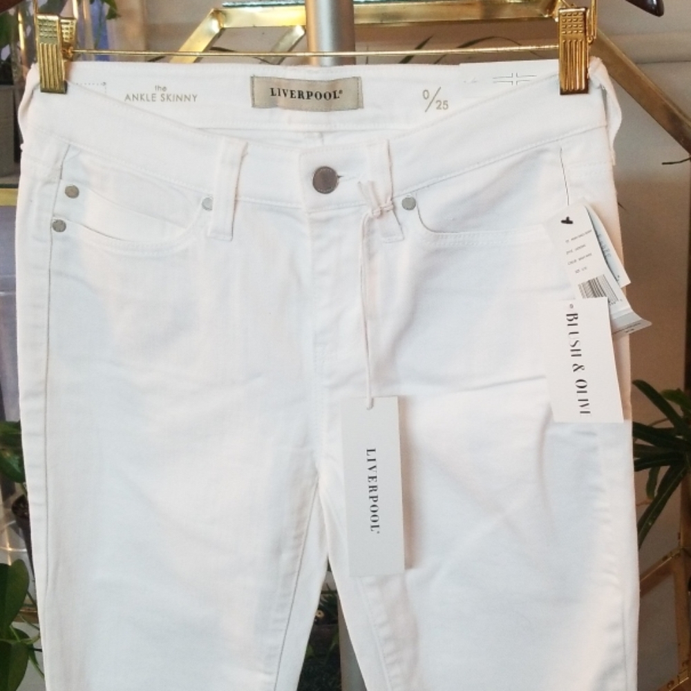 Liverpool womens white skinny jeans - Picture 2 of 5